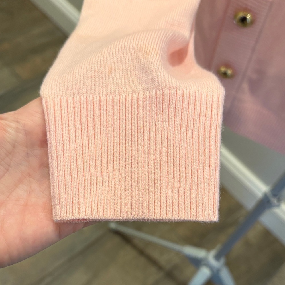 Talbots Light Pink Blouse with Gold Buttons - Picture 4 of 8